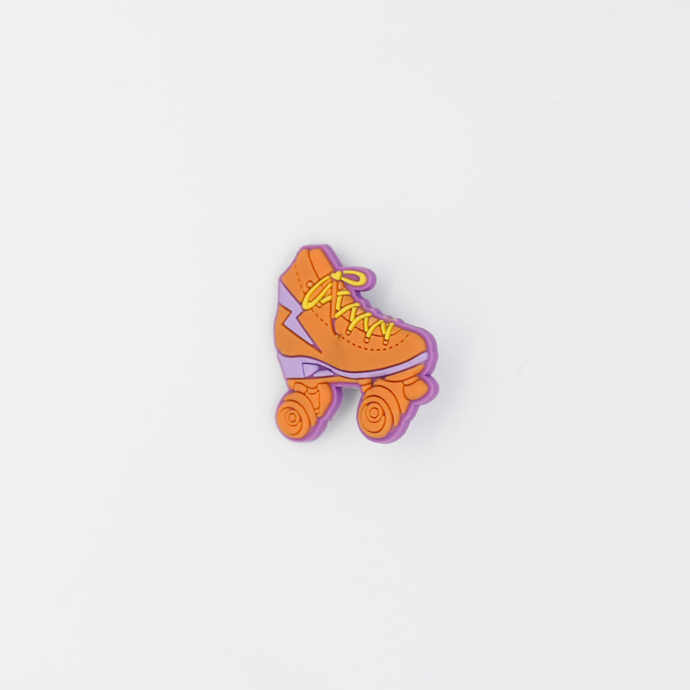 Clog charms designed for roller skaters. This design is the classic skate