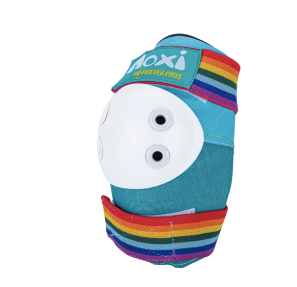 Moxi Roller Skates x 187 Killer Pads Six Pack elbow pad in Jade.