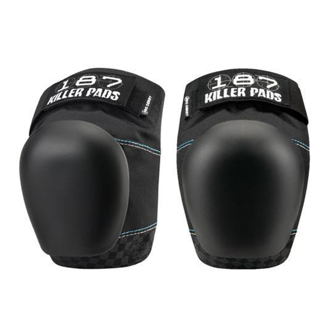 187 Killer Pads Pro Derby Knee Pads in Black.