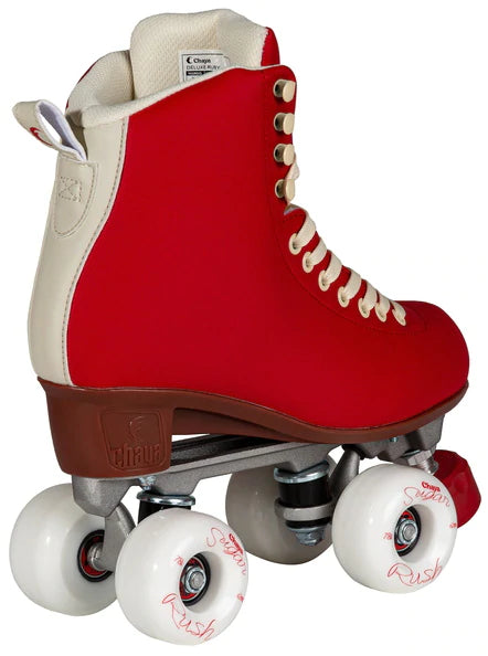 Style paired with comfort and performance. The Chaya Melrose Deluxe Ruby skate is a classic-elegant looking roller skate with superior comfort at an unbelievable price.