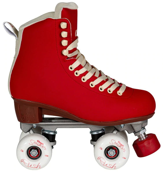 Style paired with comfort and performance. The Chaya Melrose Deluxe Ruby skate is a classic-elegant looking roller skate with superior comfort at an unbelievable price.