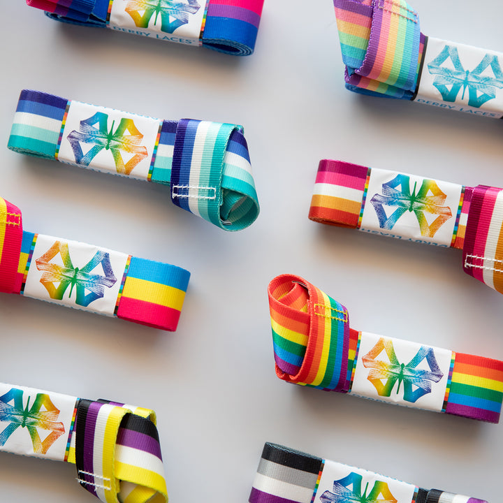 Derby Laces Skate Leashes in 8 colours.