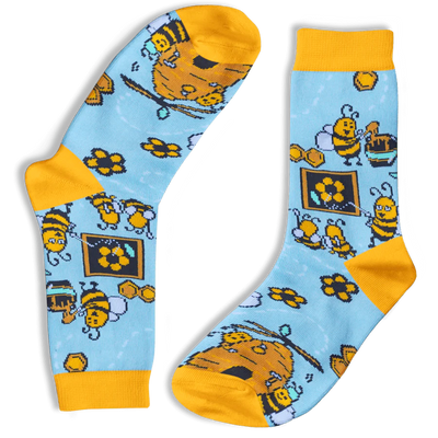 Funky Socks Co in Bizzy Bees print.