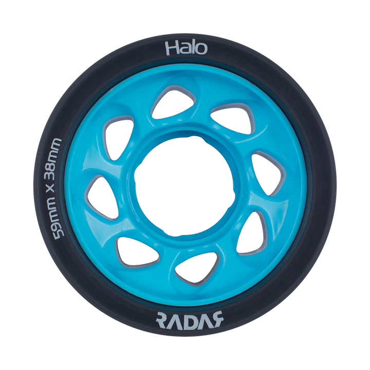 Radar Halo wheels in blue.