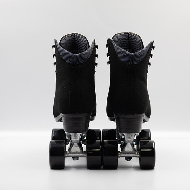 Chuffed Skates Wanderer roller skates in Vegan Black.