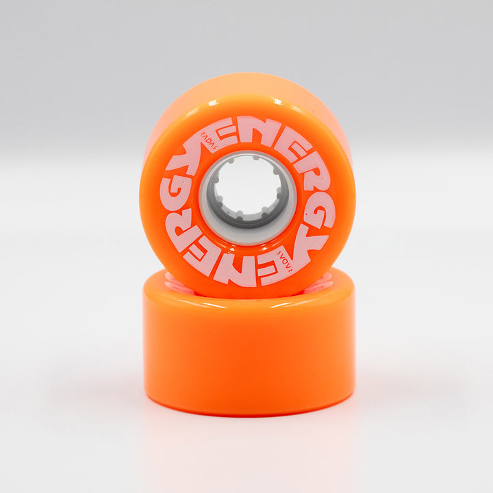 Radar Energy 57mm wheels in Orange.