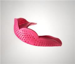 Sisu 1.6 Aero mouth guard in hot pink.