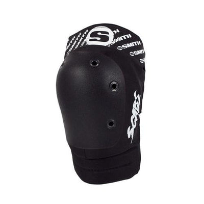 Smith Scabs Elite Knee II pads in all black with white writing.