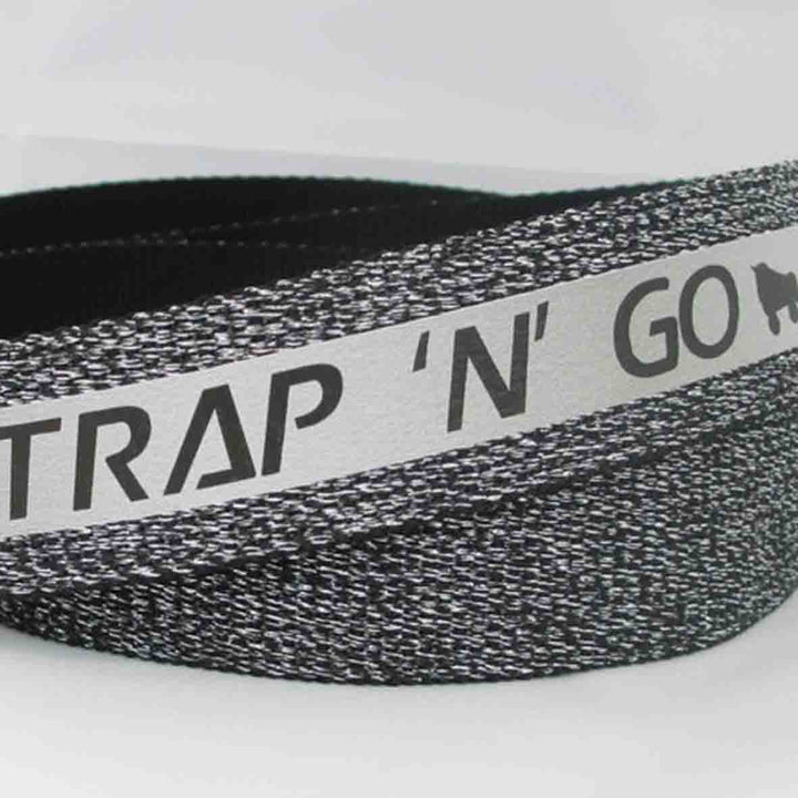 Strap N Go roller skate leash in smoke glitter.