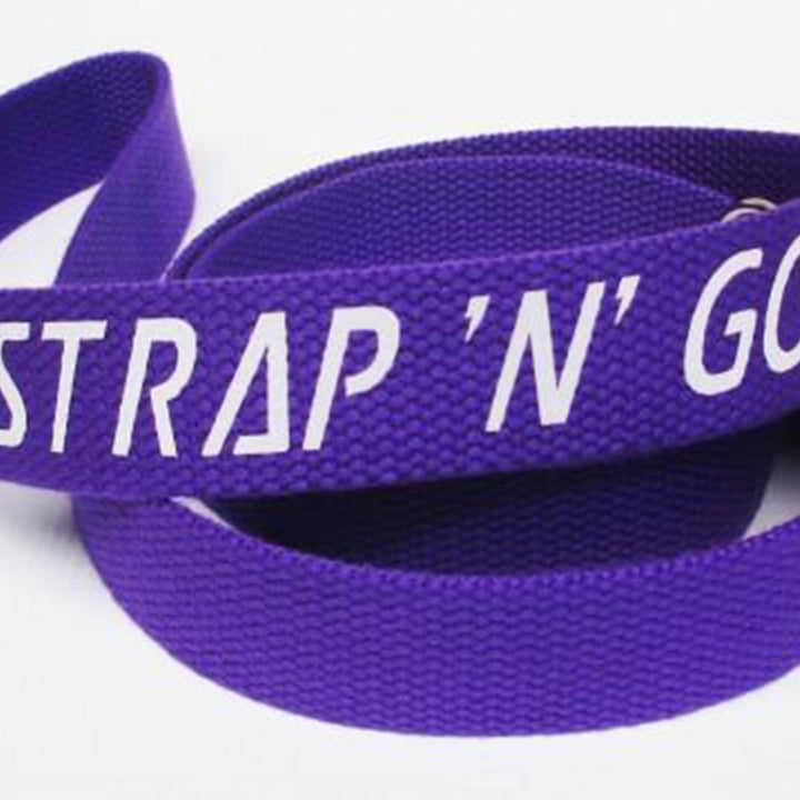 Strap N Go roller skate leash in purple.