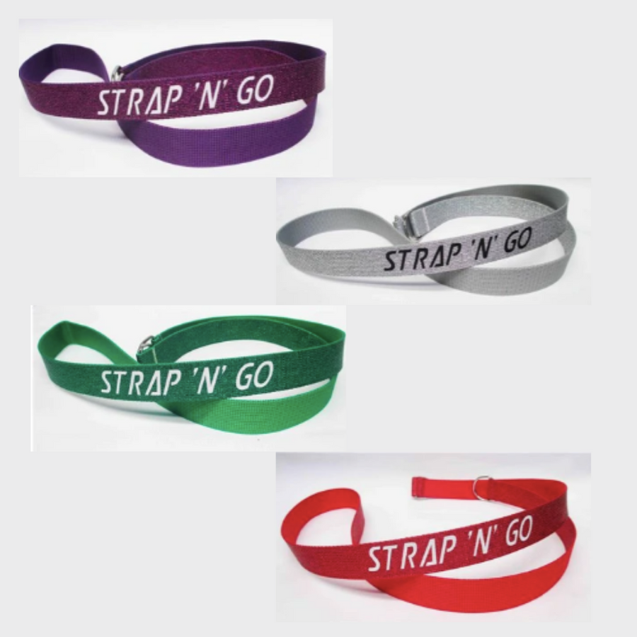 Strap N Go glitter skate leashes in 4 colours.