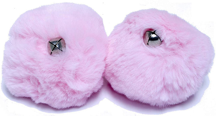 Sure-Grip pom poms in light pink.