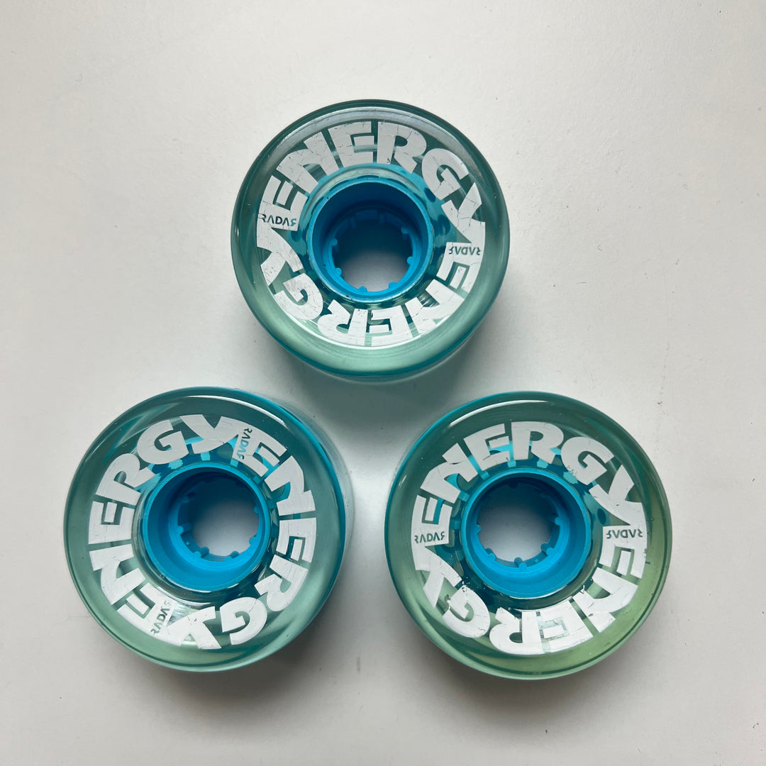 Ex-Display - Energy 57mm Wheels - Clear Blue 3pk