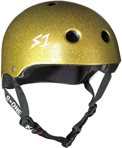 S-One Lifer Helmet in gold glitter.