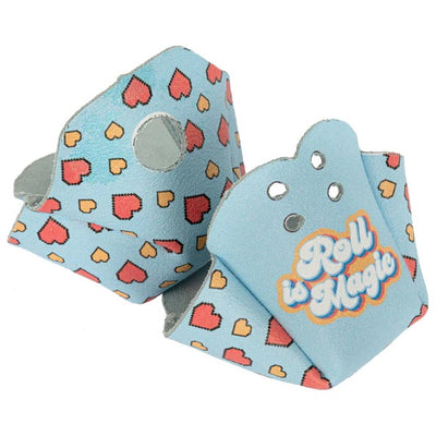 Chaya Melrose roller skate Toe Guards in Roll is Magic print.