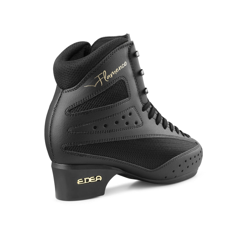 Edea roller skate boot Flamenco in black: back view