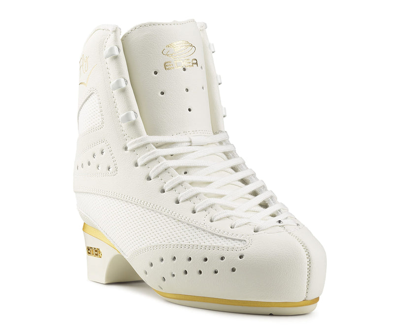 Edea roller skate boot Fly in white: front view