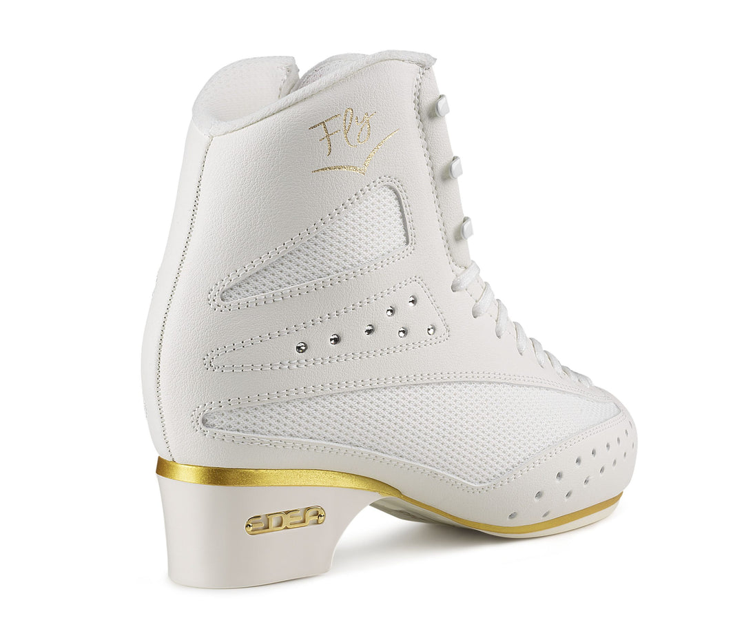 Edea roller skate boot Fly in white: back view