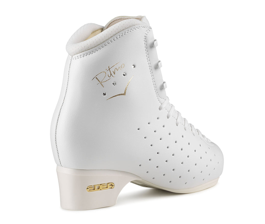 Edea roller skate boot Ritmo in white: back view