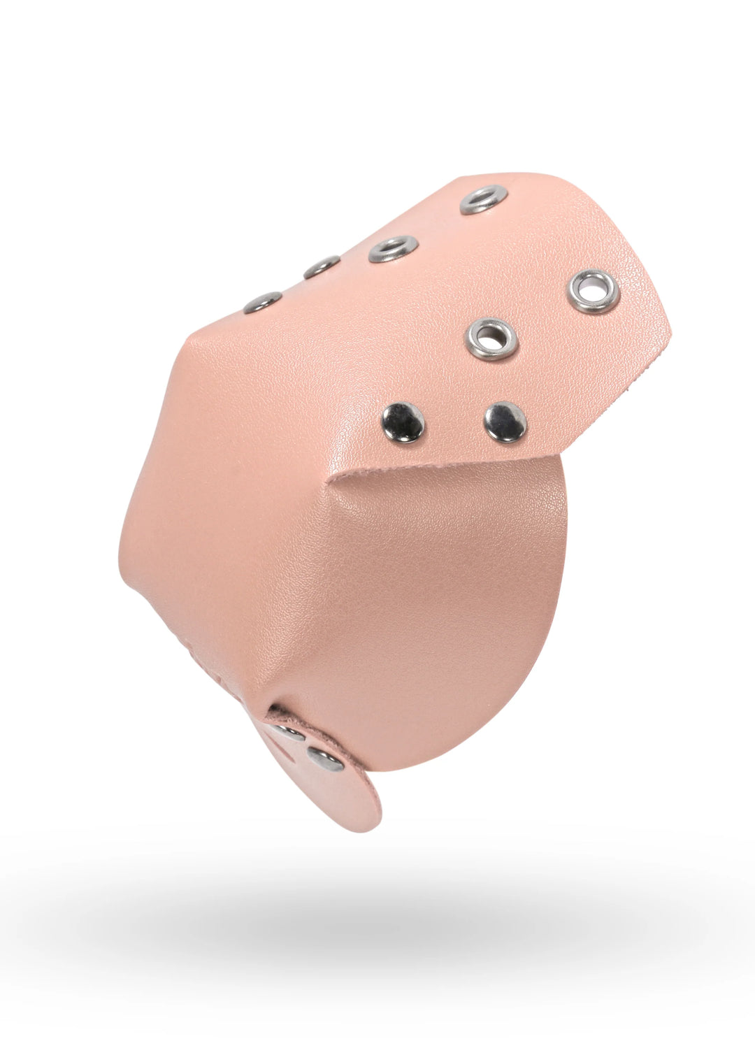 Vegan friendly leather toe guards by popin'jo in light pink.