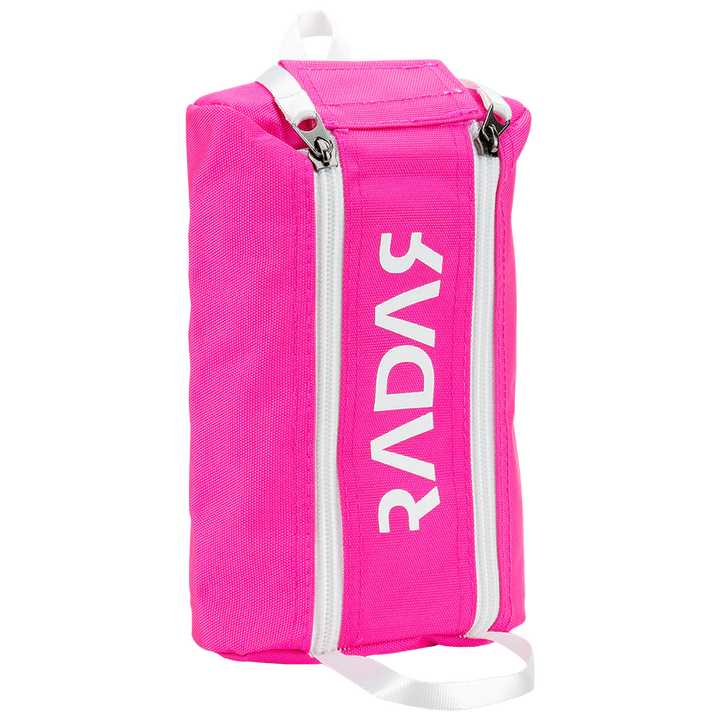 Radar Wheel bag in pink.