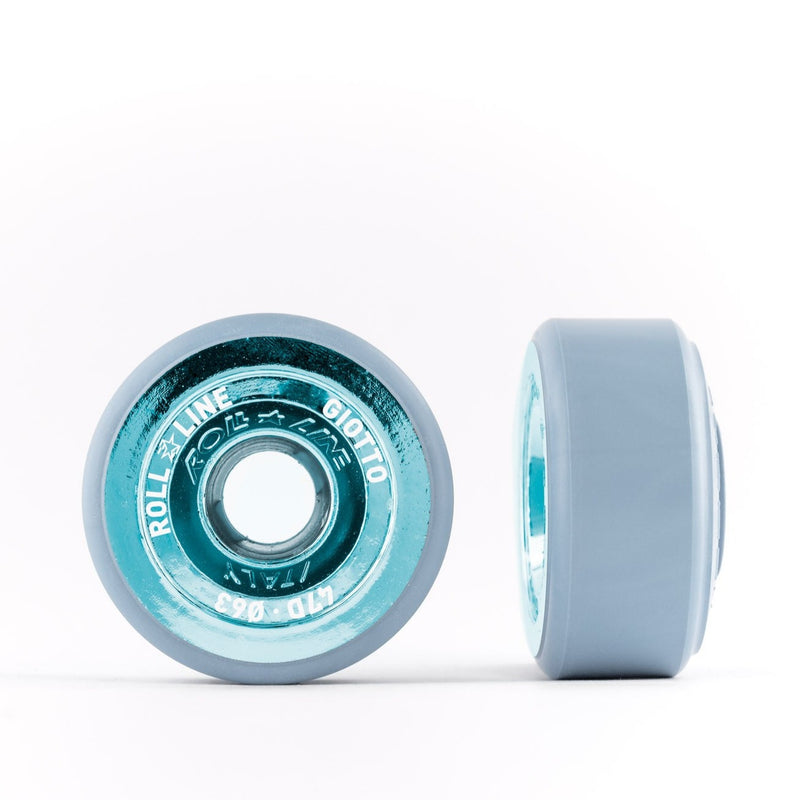 Roll-Line Giotto 63mm wheels in 47d Blue.