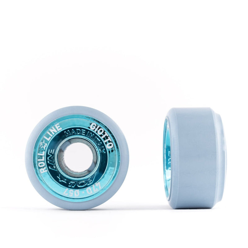Roll-Line Giotto 57mm wheels in 47d blue