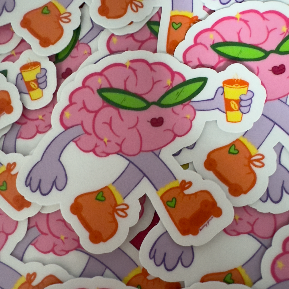 RollerFit - Skating on the Brain Sticker