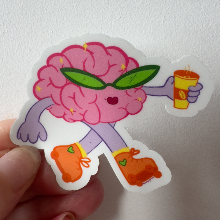RollerFit - Skating on the Brain Sticker