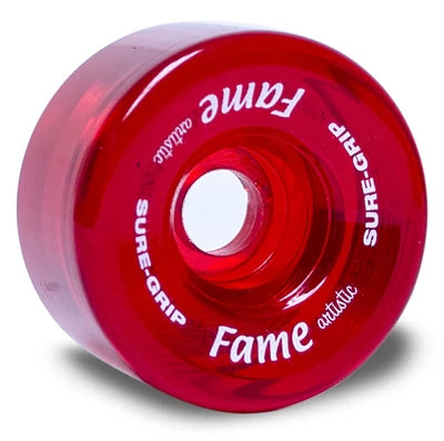 Sure-Grip Fame wheel in clear red