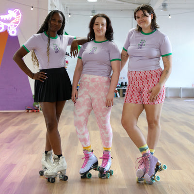 RollerFit - 90's Skater Girl Baby Tee