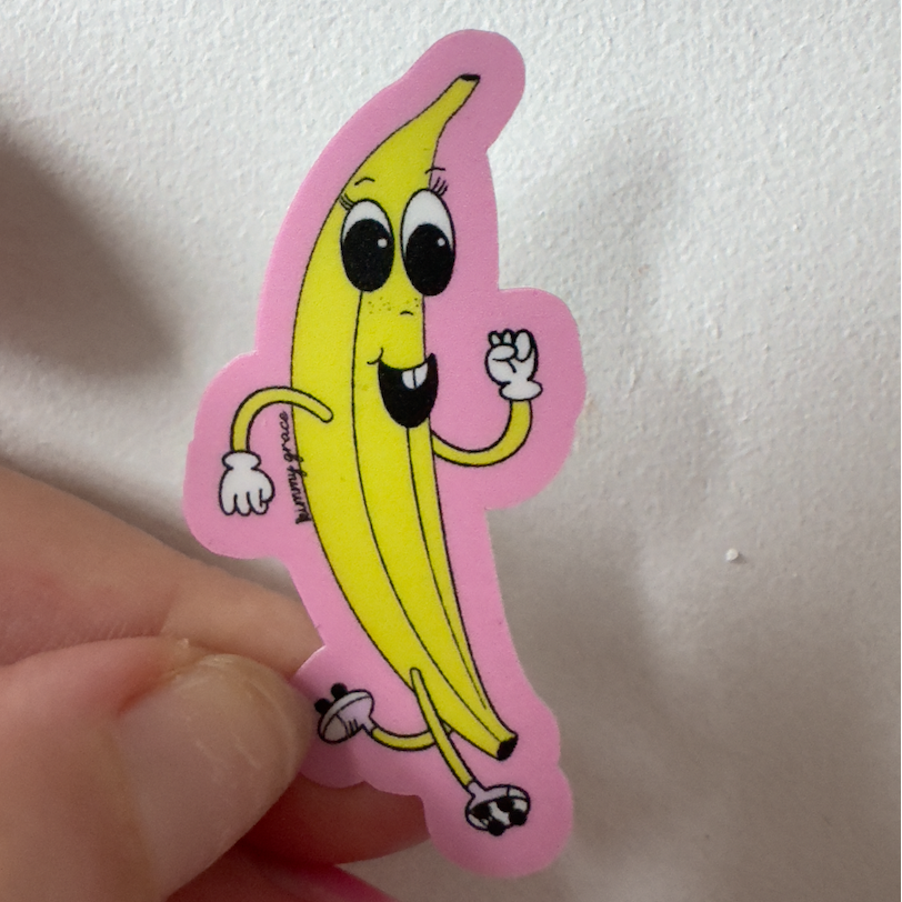 RollerFit - Bananas About Roller Skating Sticker