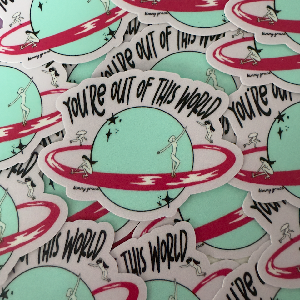 RollerFit - You're Out of This World Sticker
