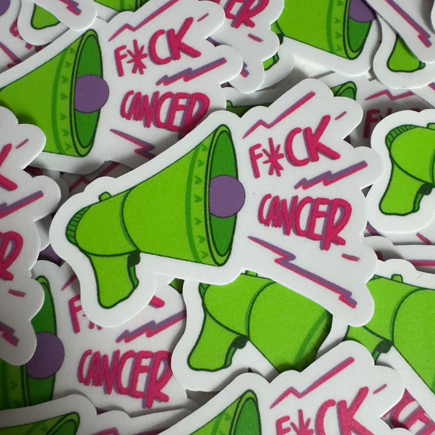 RollerFit - F*** Cancer Sticker