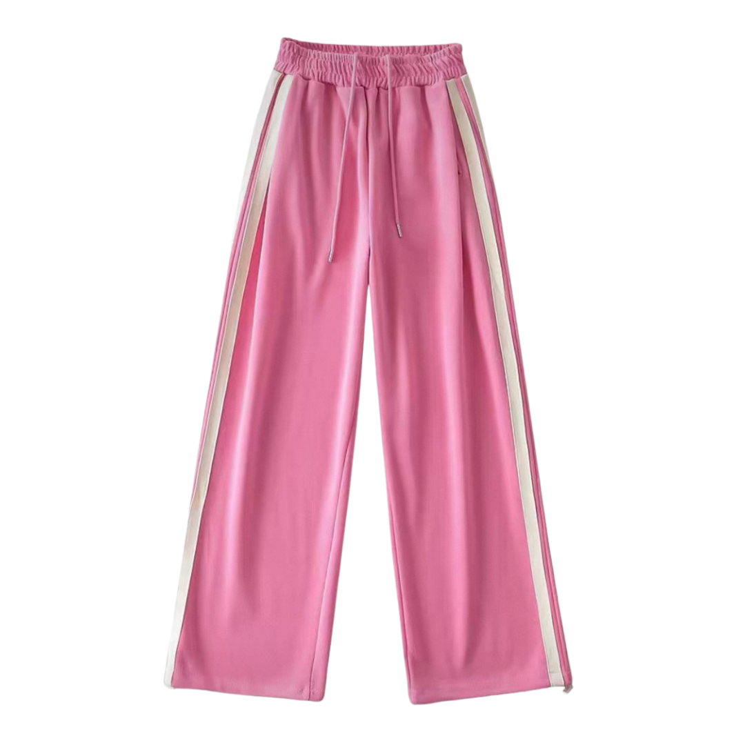 RollerFit - Wide Leg Stripe Track Pants