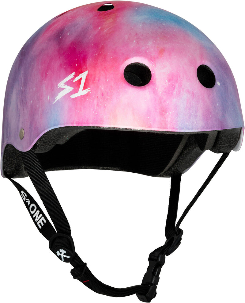 S-One Lifer Helmet in Cotton Candy: melt of pastel pink, purple and blue.