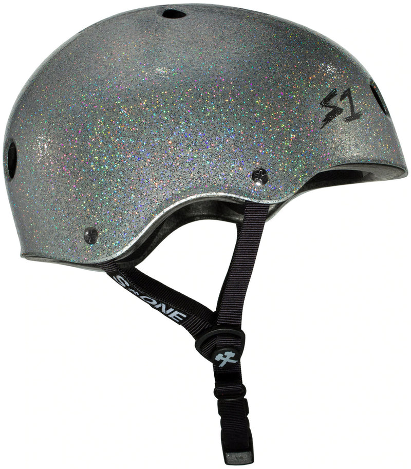 S-One Lifer Helmet in Silver Glitter with gloss finish