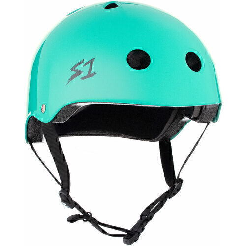 S-One Lifer Helmet in Lagoon, a bright teal/seafoam green colour