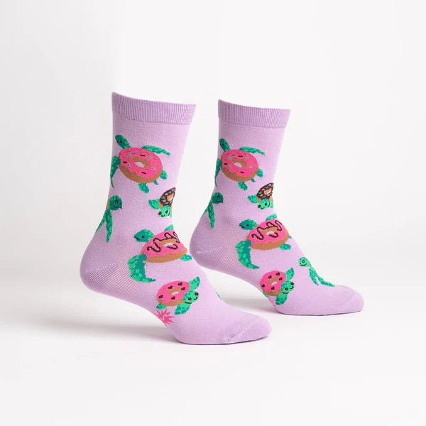 Sock It To Me - Crew Socks - Donut Worry, Be Happy