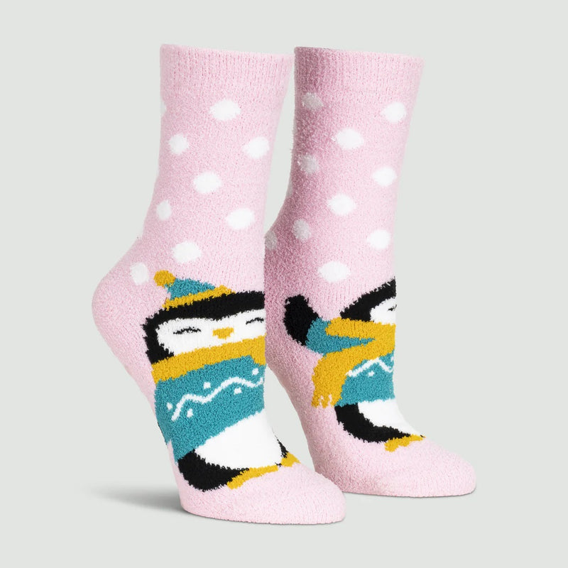 Sock It To Me - Womens Slipper Socks - Penguin Pair