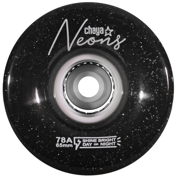 Chaya Neons Light Up Wheels in Black.