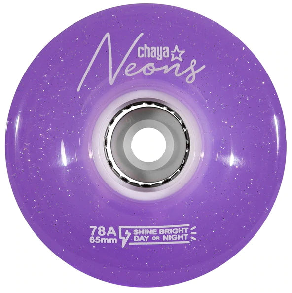 Chaya Neons Light Up Wheels in Purple.