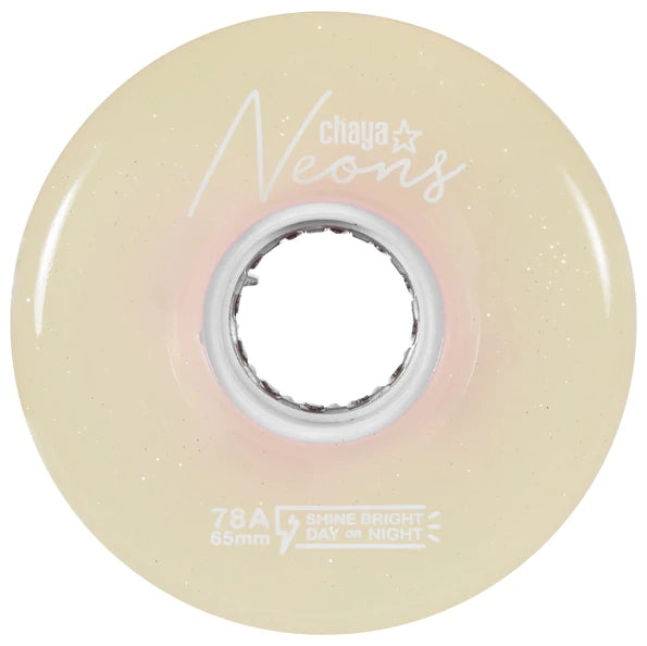 Chaya Neons Light Up Wheels in White.