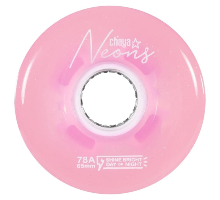 Chaya Neons Light Up Wheels in Pink.