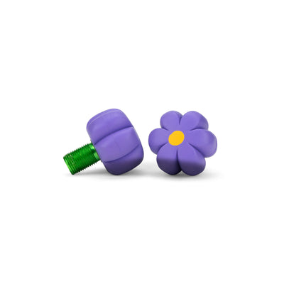 Moxi Roller Skates Brake Petal flower shaped toe stop in Violet Forget-Me-Not.