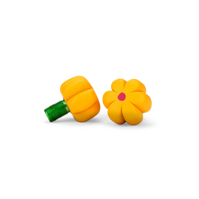 Moxi Roller Skates Brake Petal flower shaped toe stop in Yellow Daisy.