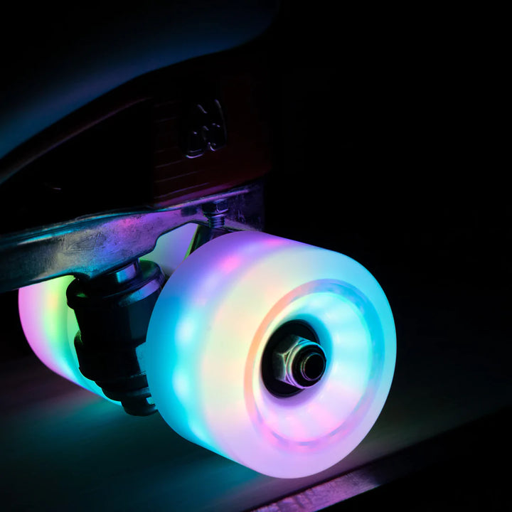 Moxi cosmo glow wheels.