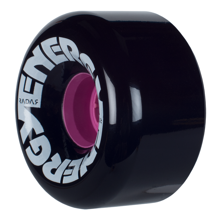 Radar Energy 65mm wheel in black.