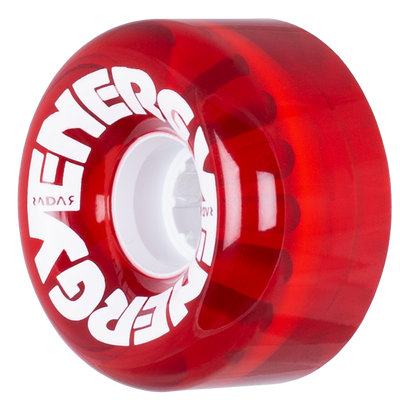 Radar Energy 65mm wheel in clear red.