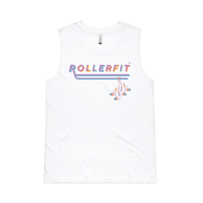 RollerFit - Logo Tank - White